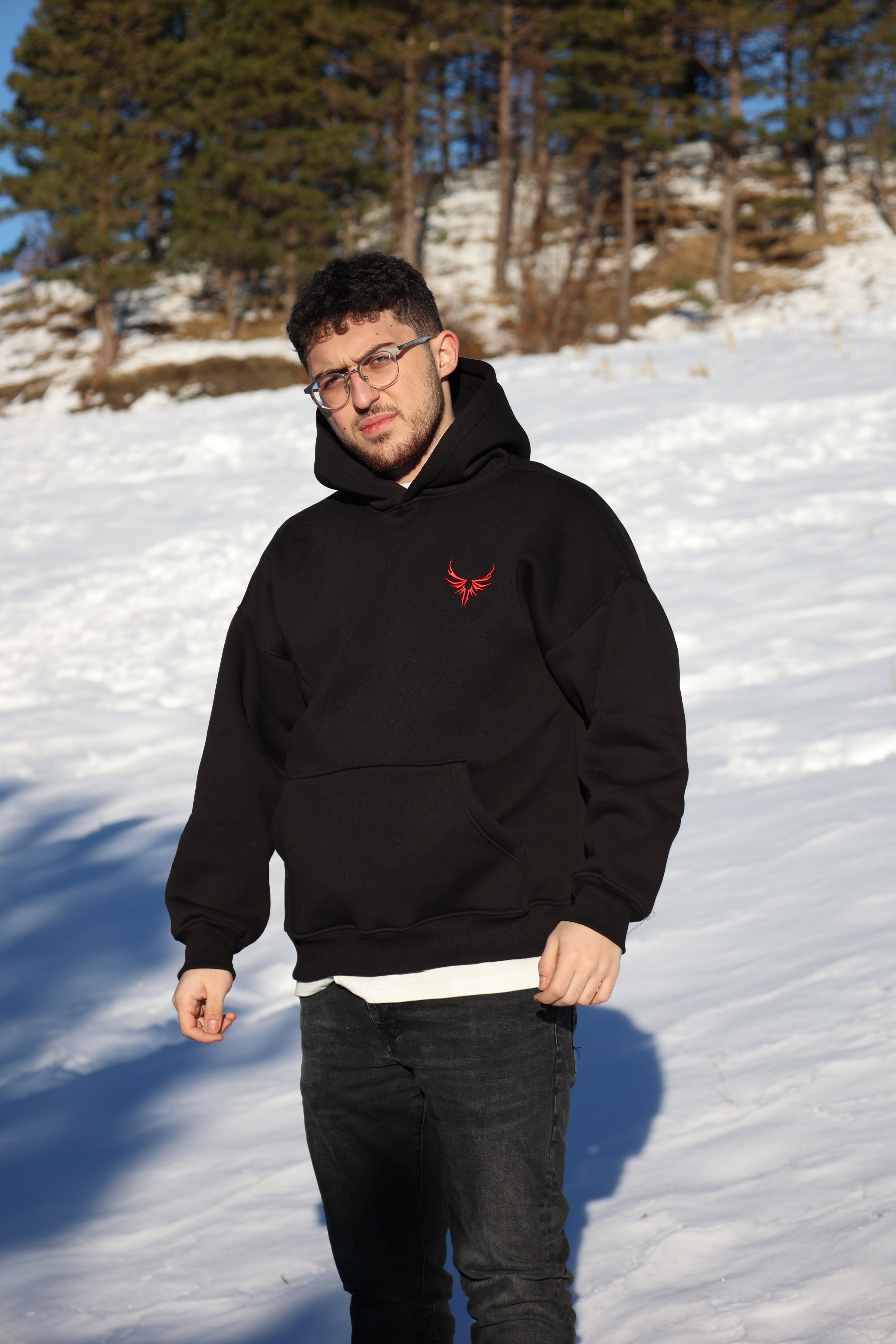 Hoodie CYBER-RED