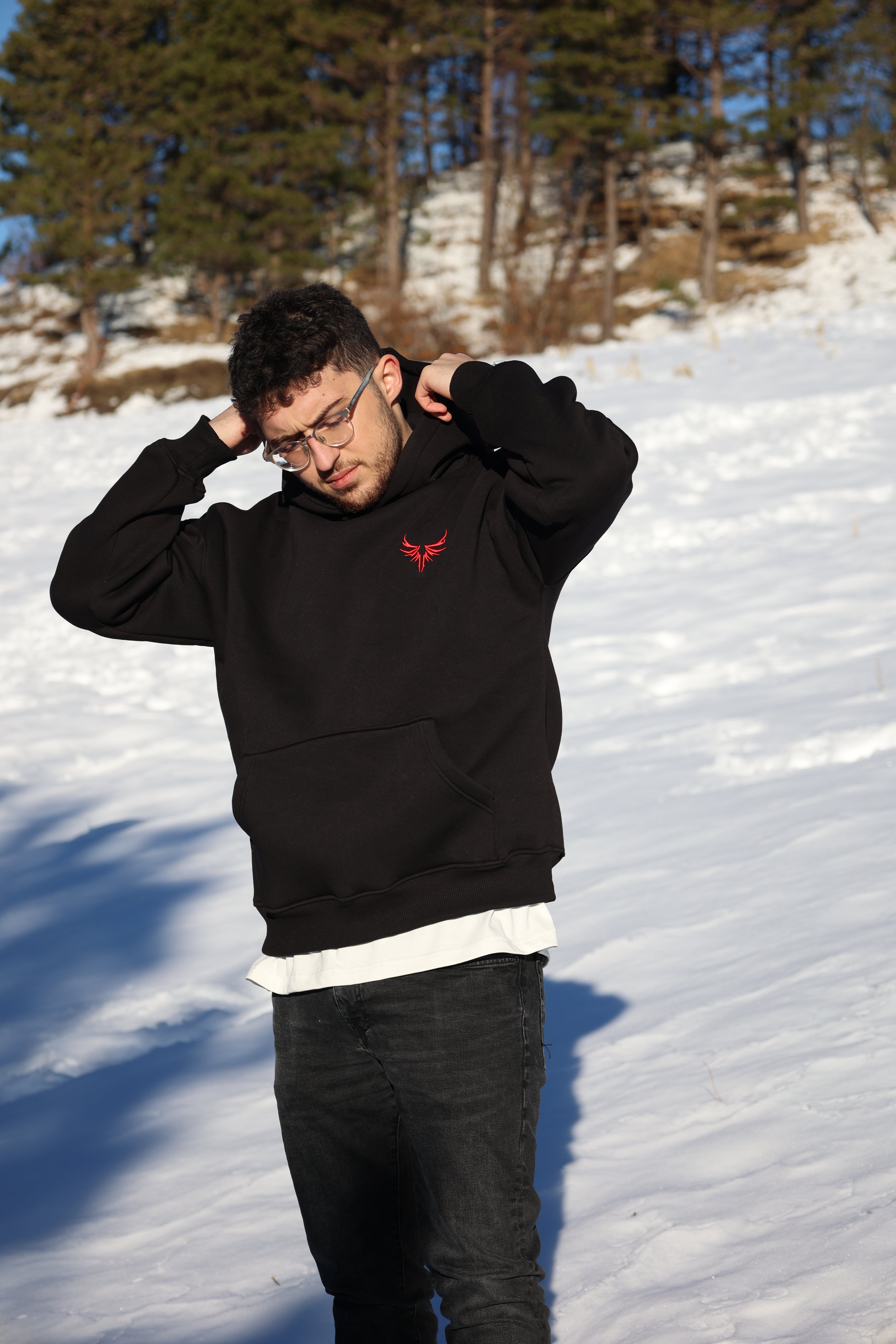 Hoodie CYBER-RED